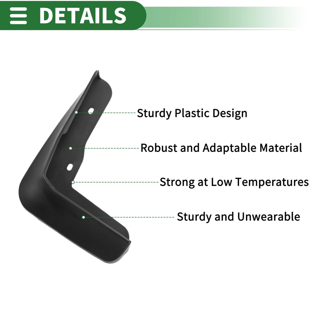 Set of 4 Mud Flaps Splash Guards for Lexus IS (2014–2019)