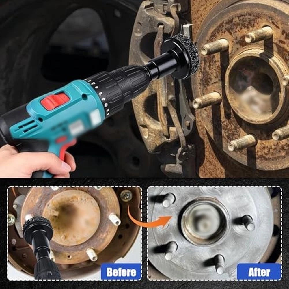 Brake Rotor Cleaning Tool for Power Drill and Wrench Use