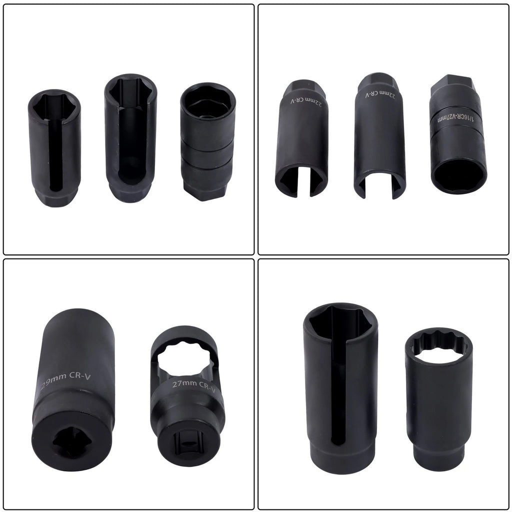 7Pcs O2 Oxygen Sensor & Oil Pressure Sending Unit Socket Set for