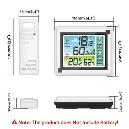 Wireless Weather Station Thermometer for Home Office Baby Room