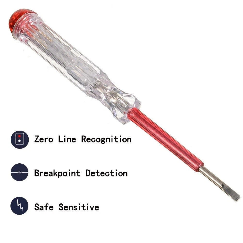 Electrical Tester Screwdriver Fine Workmanship Voltage Tester Pen 100V-500V