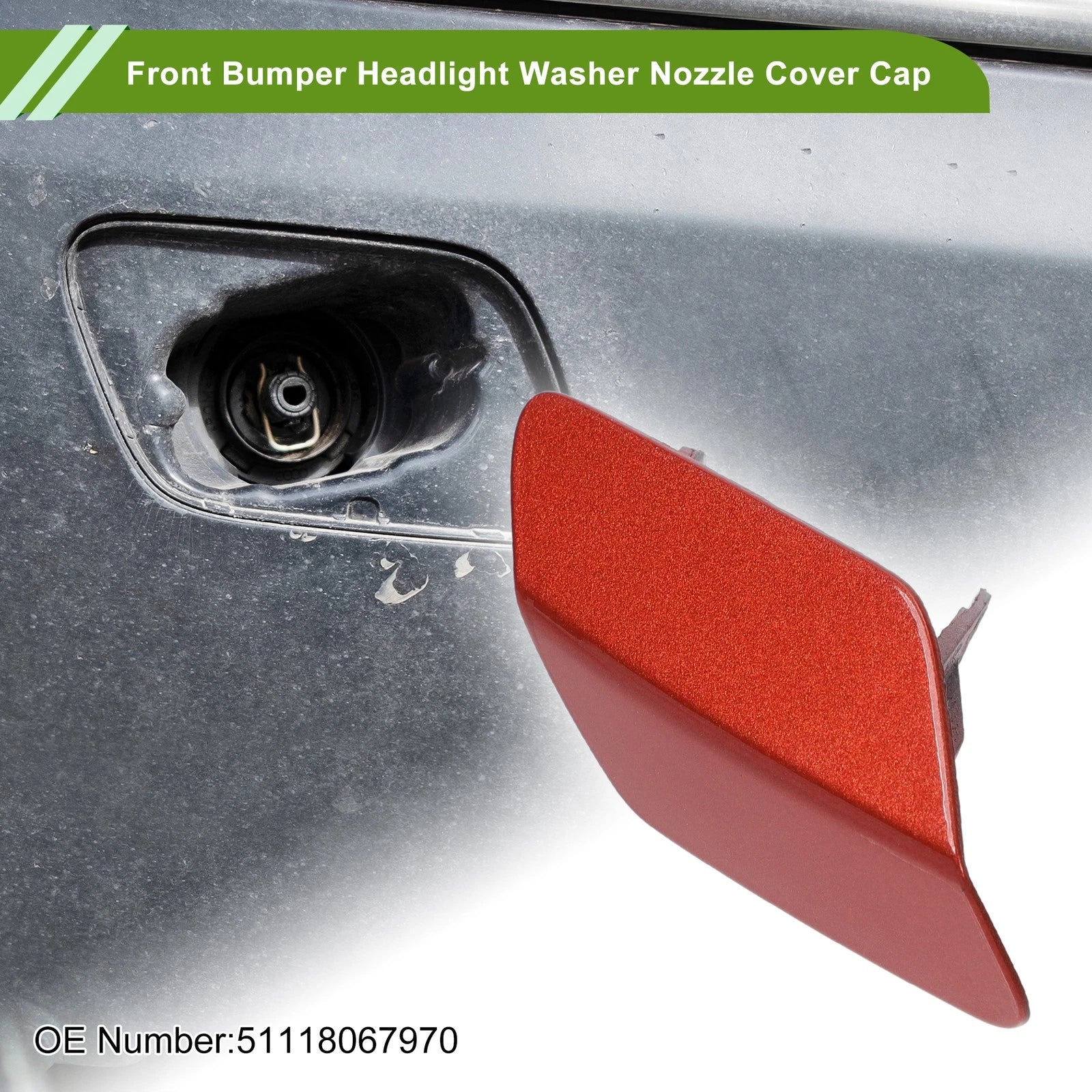 Front Right Washer Nozzle Cover Cap Replacement for BMW 320i (2013–2018)