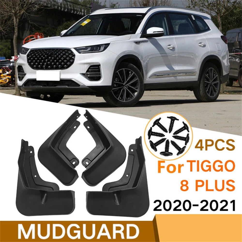 Set of 4 Mud Flaps for Tiggo 8 Pro Plus (2020–2021)