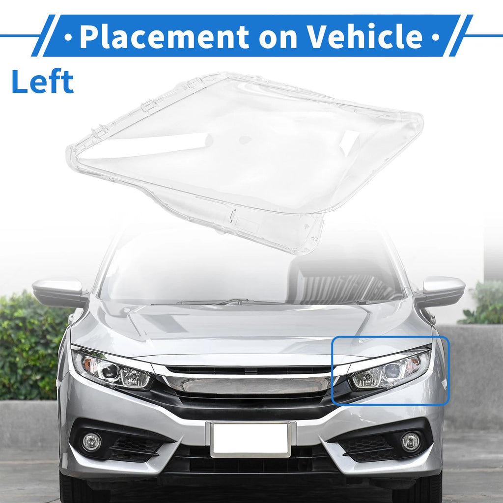 Headlight Lens Cover Front Left Replacement for Lexus LX570 (2007–2012)