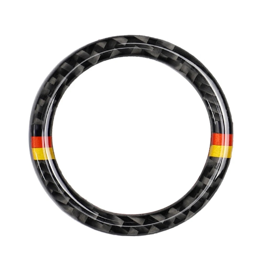 Carbon Fiber Engine Start Stop Button Ring Cover for Mercedes-Benz A B C GLC