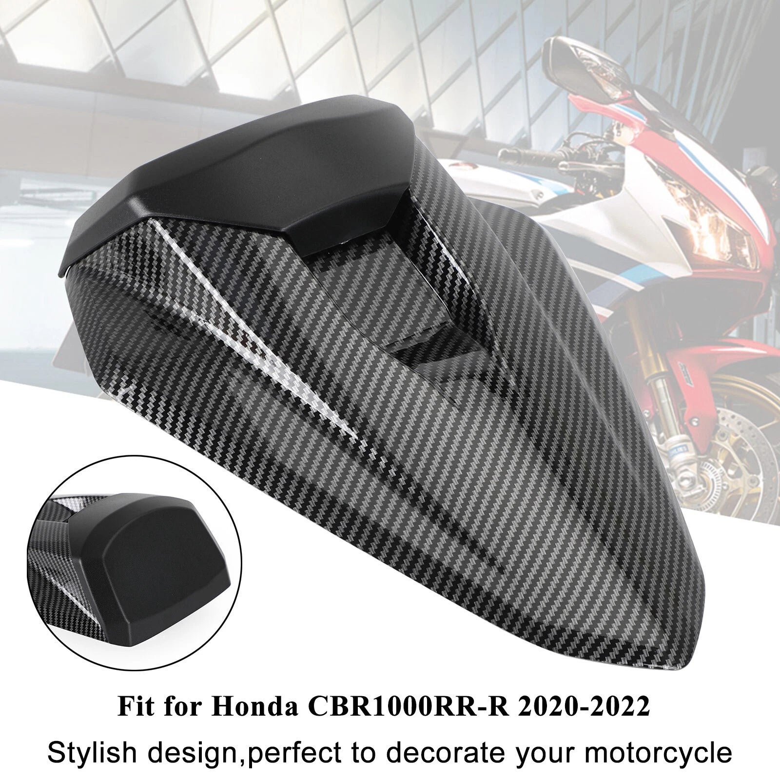 Rear Pillion Seat Cowl Fairing Cover for Honda CBR1000RR-R (2020–2025) Carbon T9