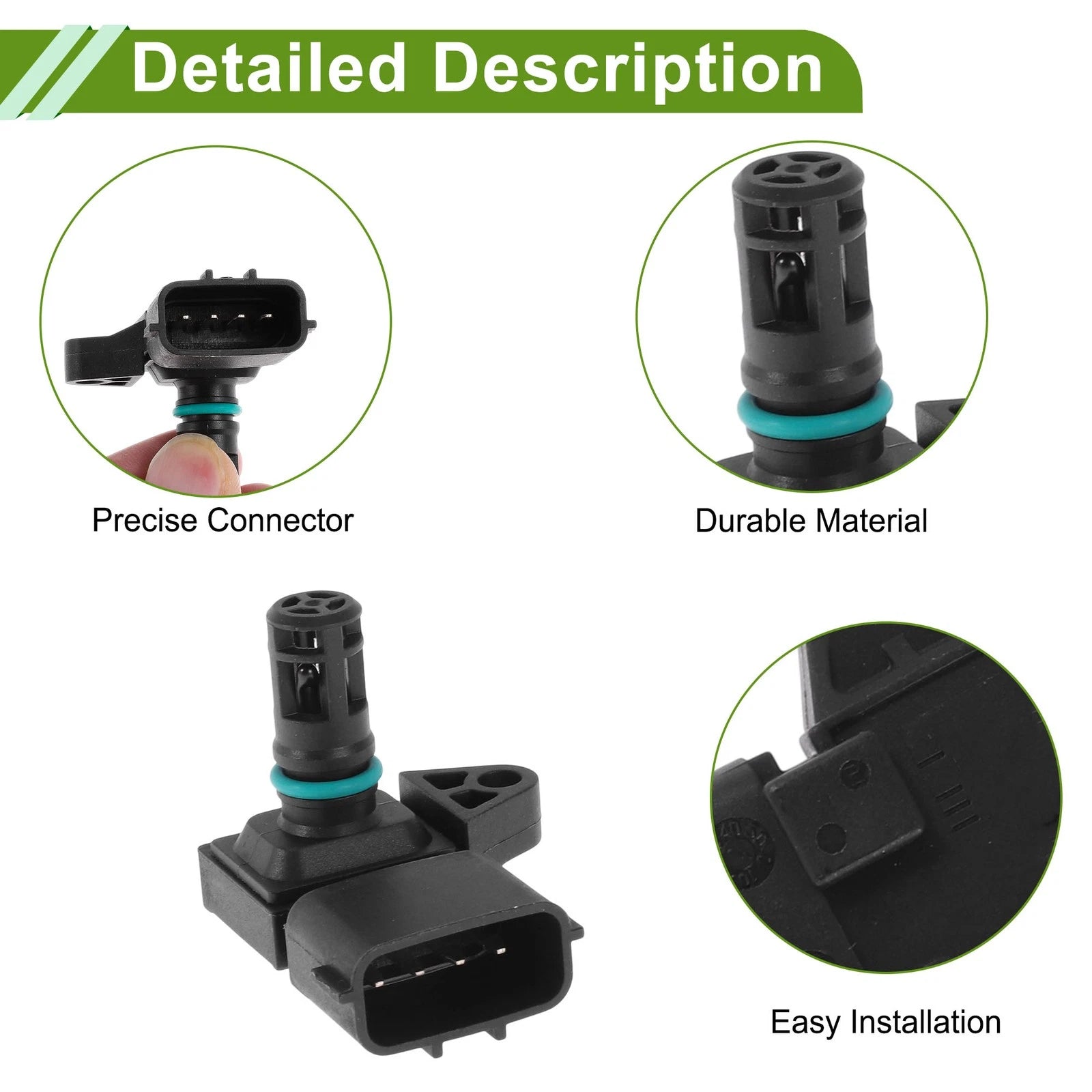 Manifold Absolute Pressure MAP Sensor Replacement for Dodge Ram 2500 3500 (2003–2018)
