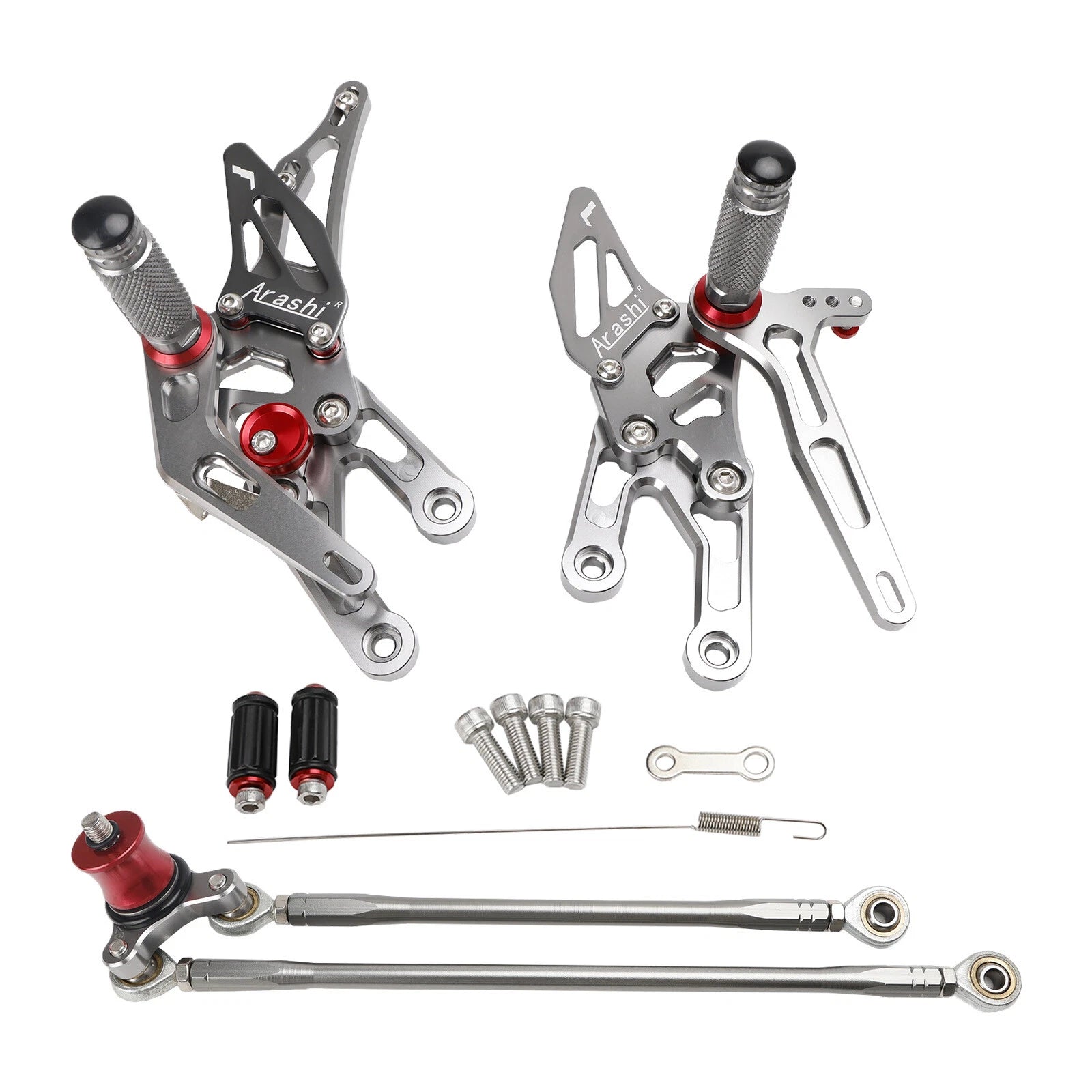 Adjustable Rearset for Honda CBR1000RR (2004–2007), CBR600RR (2003–2006) T9 Gray