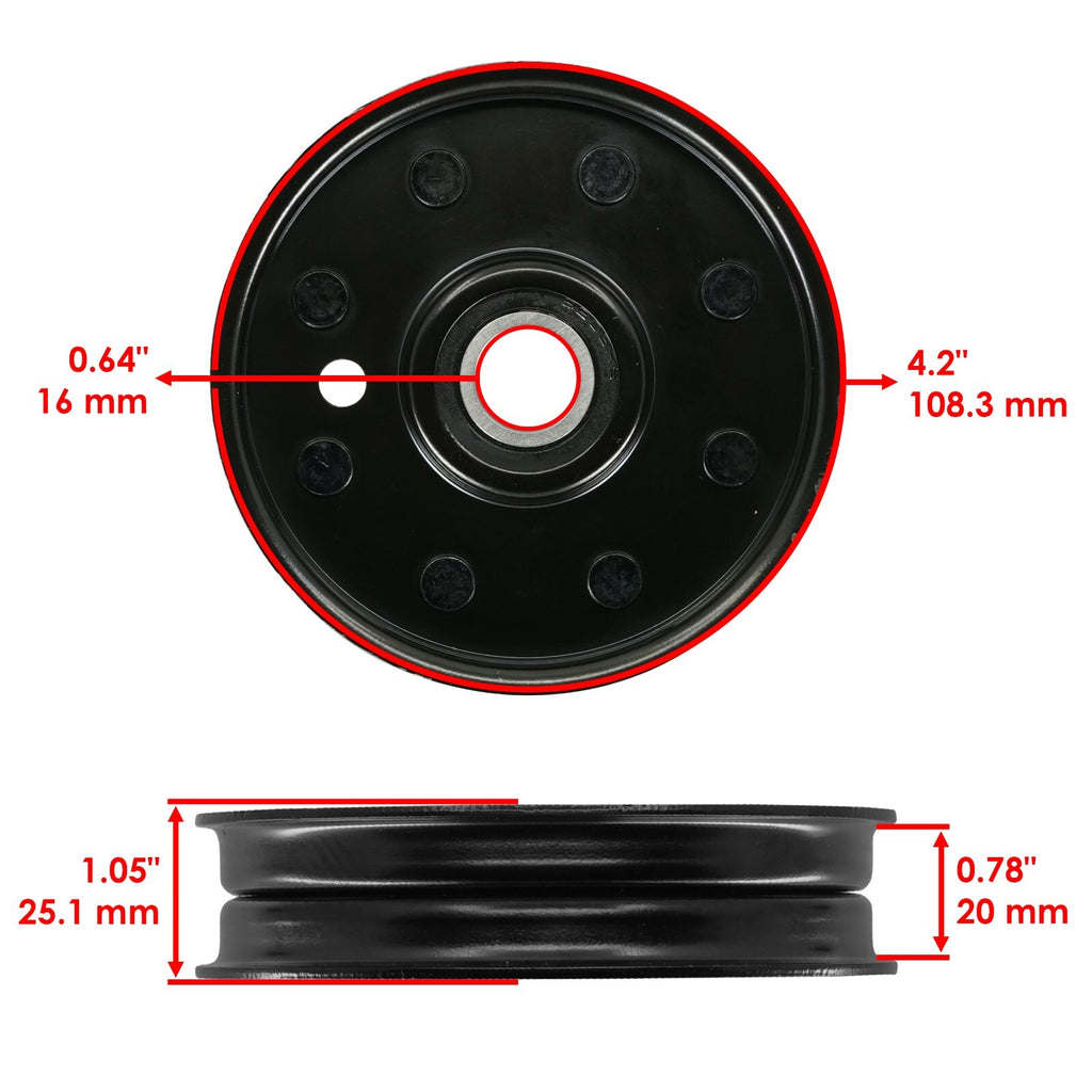 Deck Spindle Pulley Belt Replacement for John Deere GX335 GX345 GX355 (48")