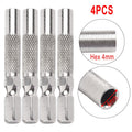 Set of 4 Hex Insert Bit Adapters for Toolbox - Chrome Vanadium Steel