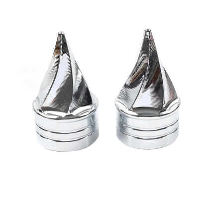 2X Front Axle Cap Nut Covers for Harley Touring Electra Road Glide Road King