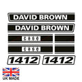 Decal Set for David Brown 1412 Tractors