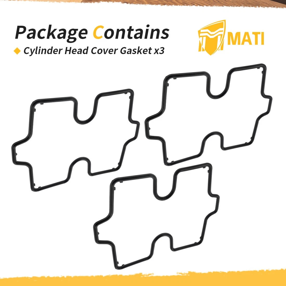 3X Valve Cover Gasket for Honda Magna Sabre Interceptor VF700 VF750 (1982–1983)