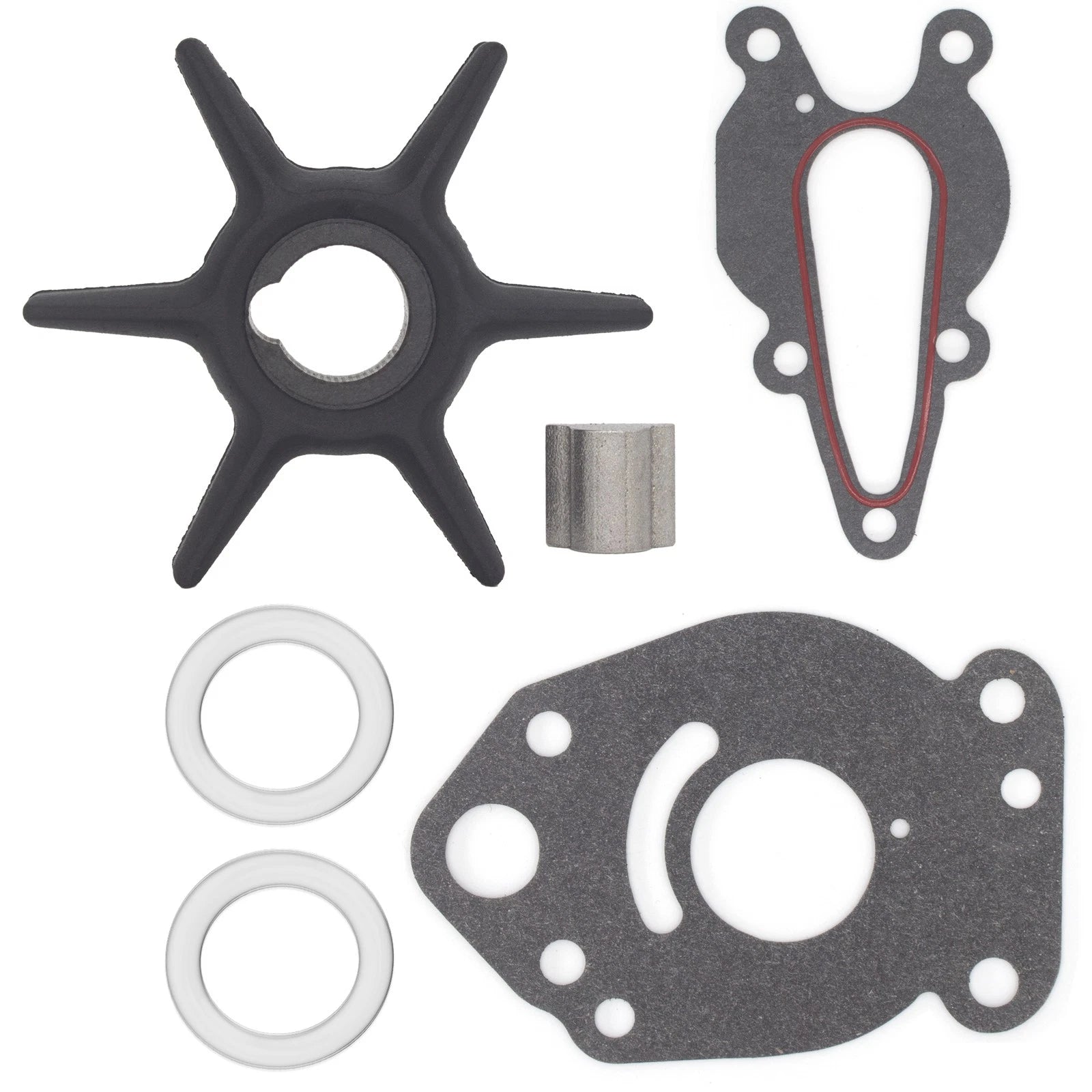 Water Pump Impeller Service Kit for Mercury Force 6 8 9.9 15 HP (1990–2000)