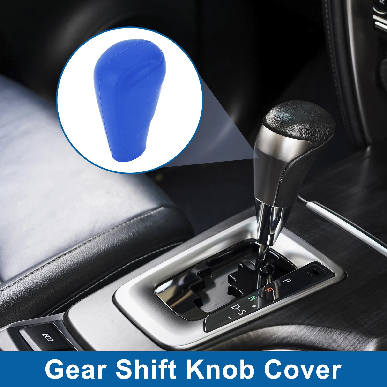 1 Pc Gear Shift Knob Cover Blue Silicone for Mazda 3 (2014–2019)