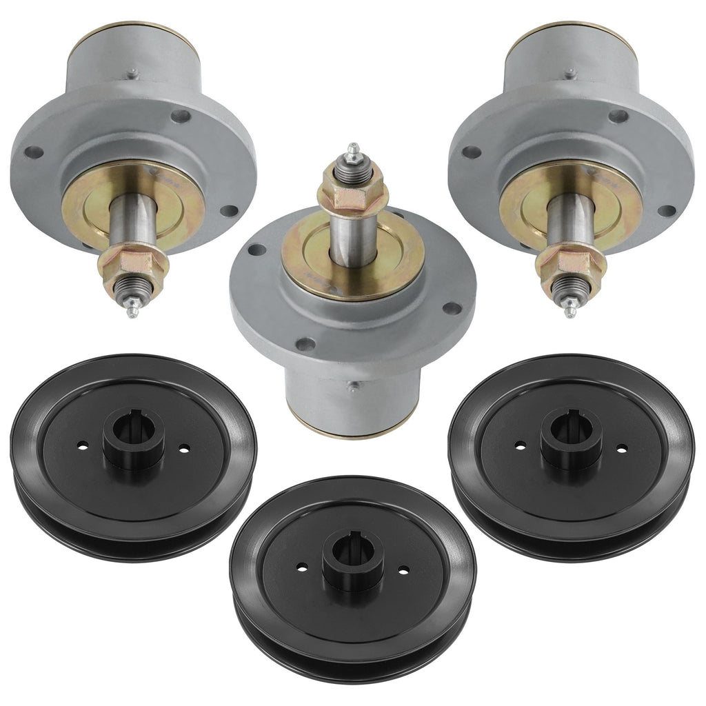 Deck Spindle with Pulley Replacement for Snapper Pro 48 52 Inch (S120–S125XT)