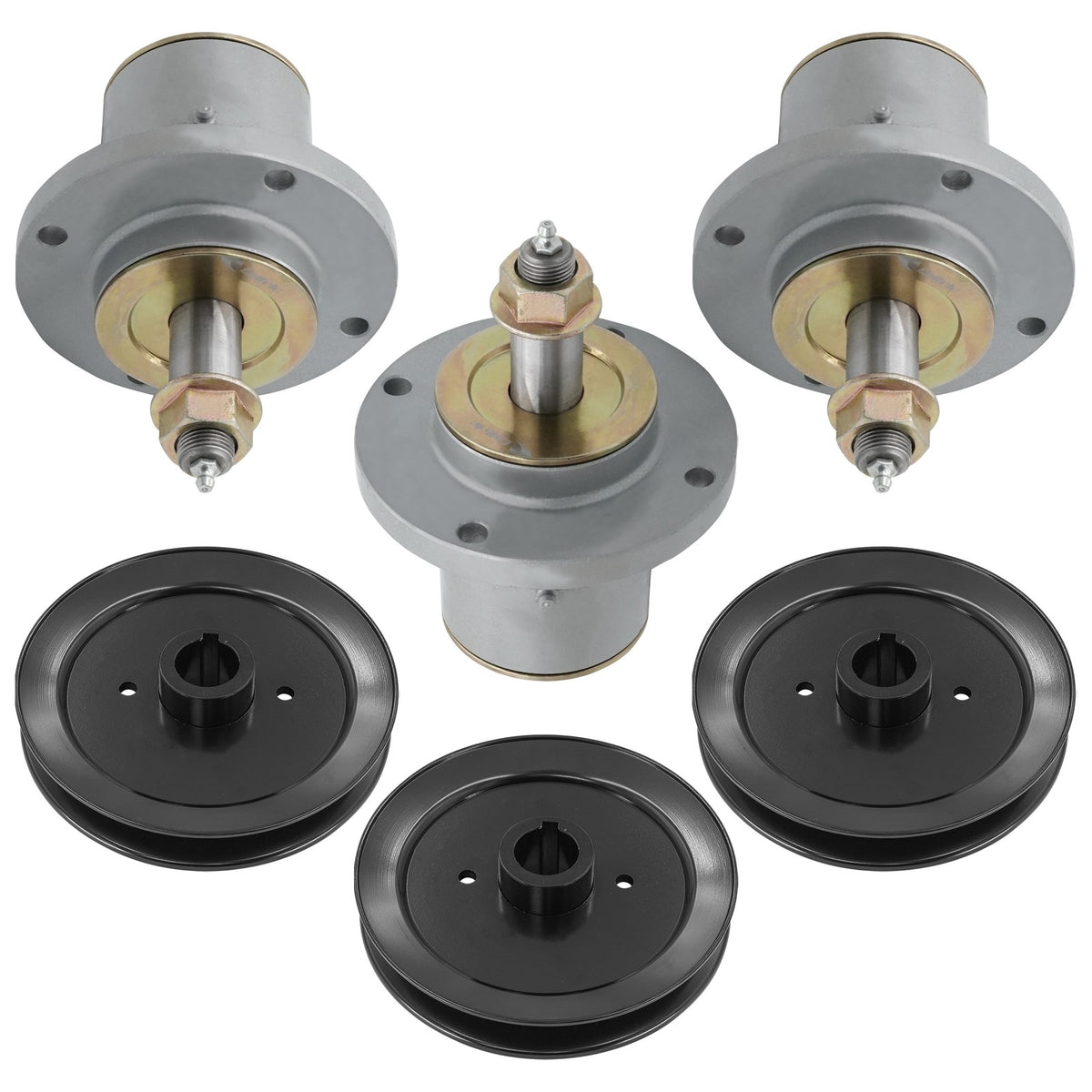 Deck Spindle with Pulley Replacement for Snapper Pro 48 52 Inch (S120–S125XT)