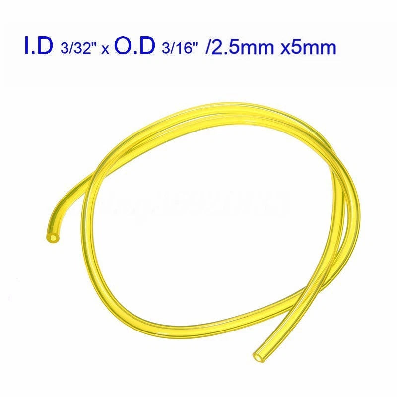 2 Sizes Fuel Hose Tube for Chainsaw String Trimmer Blower (60cm)
