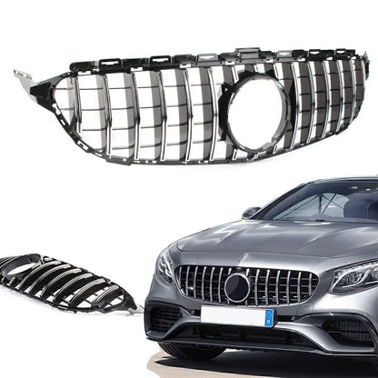 Honeycombe Style Mesh Front Bumper Grille for Benz C Class W205 (2015–2018)