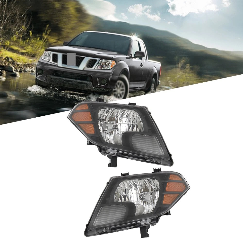 Halogen Headlight Assembly Set of 2 for Nissan Frontier (2009–2020)