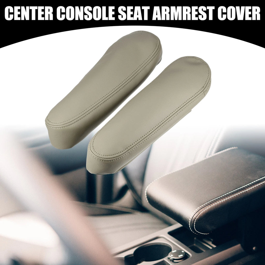 Center Console Armrest Cover Inner Pair Replacement for Toyota Sequoia (2001–2007) Beige