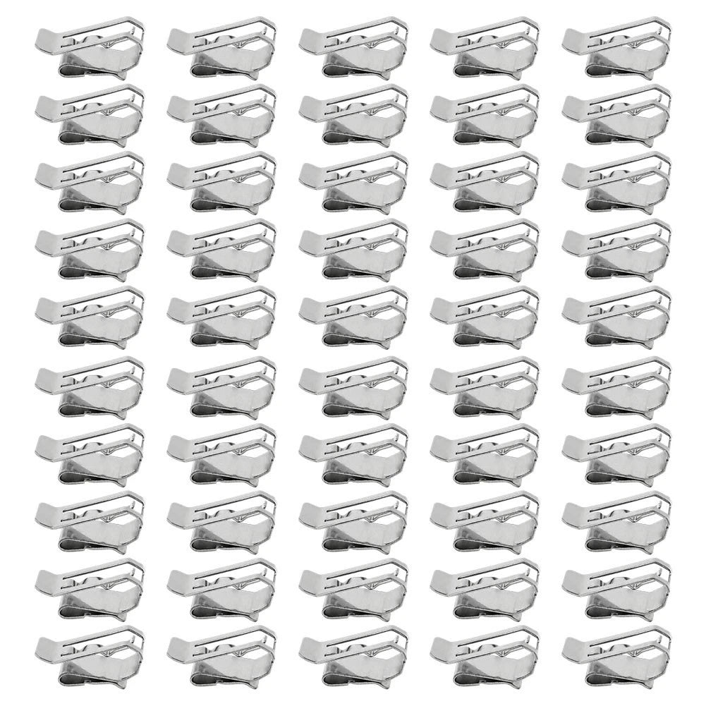 50pcs Stainless Steel Photovoltaic Cable Clamp for Solar Panel Mounting