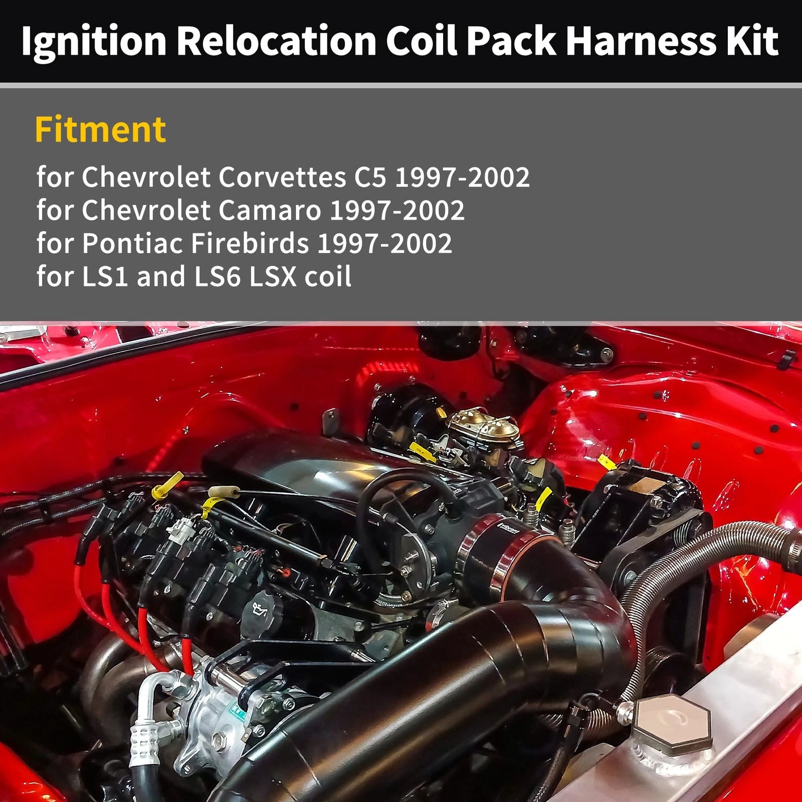 Ignition Relocation Coil Pack Harness Kit for Chevrolet Corvette C5 (1997–2004)