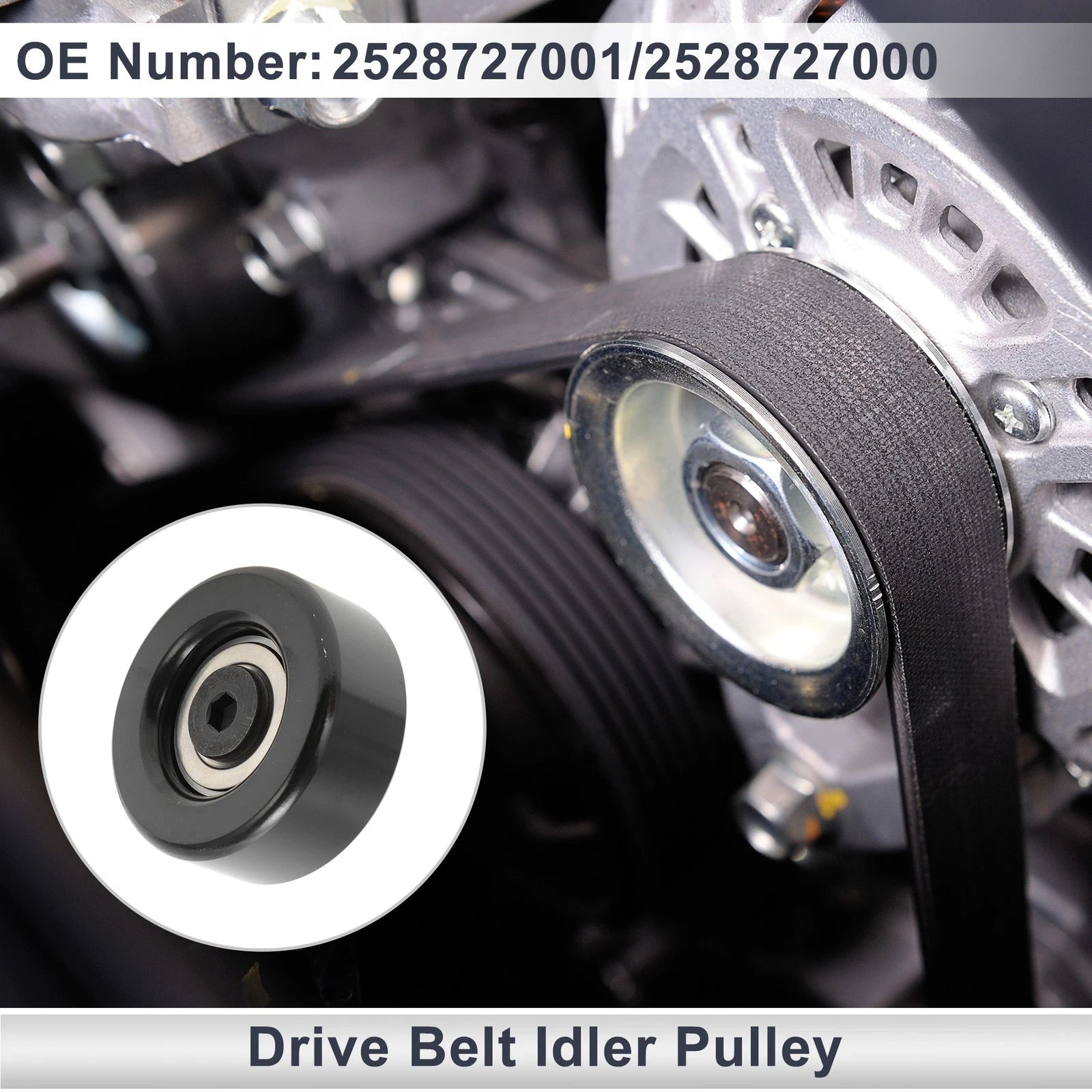 Drive Belt Idler Pulley for Hyundai Sonata (2006–2010) Replacement 1 Pc