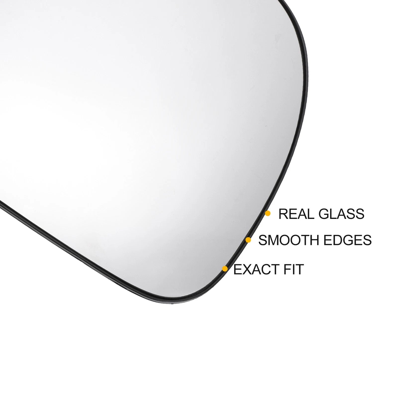 Right Side White Mirror Glass for Renault Kangoo (1997–2001)