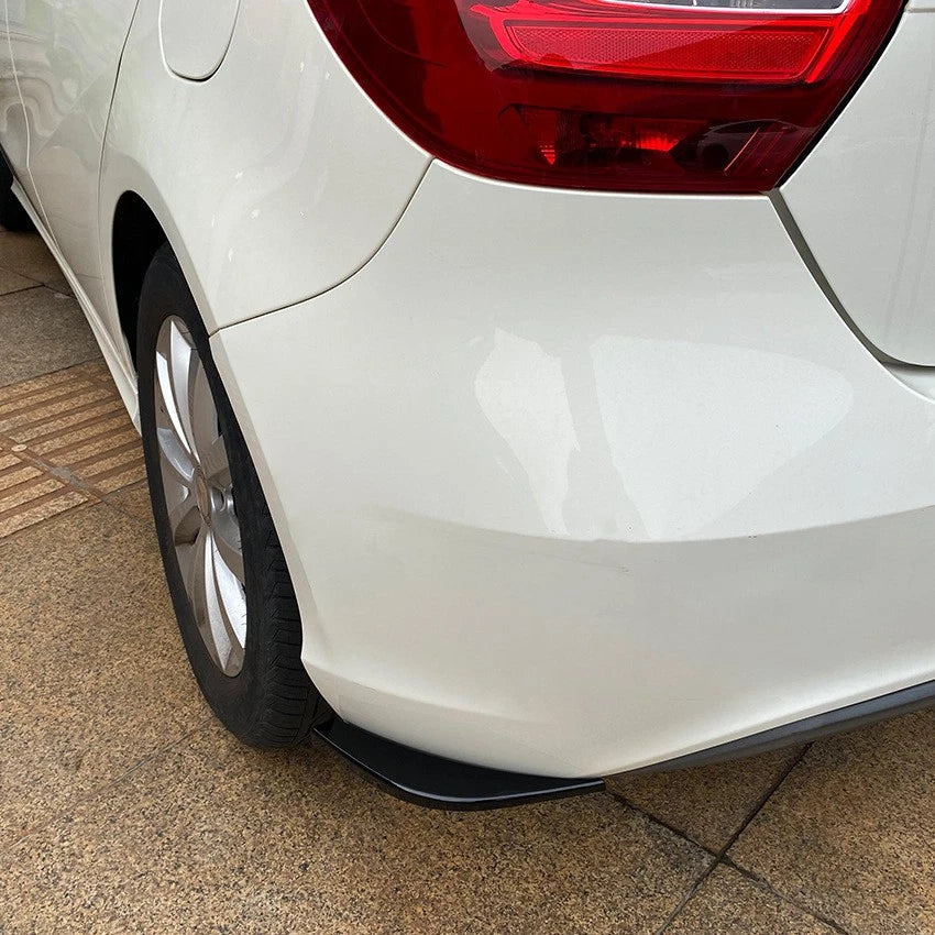 Rear Bumper Side Splitter Spats Gloss Black for Benz A-Class W176 (2012–2018)