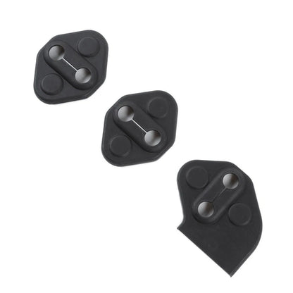 3X Black ABS Car Door Lock Covers for Enhanced Style