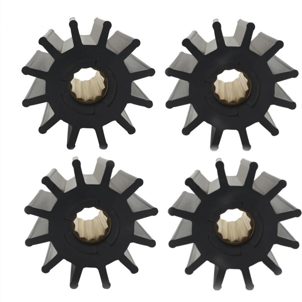 Set of 4 Water Pump Flexible Rubber Impellers for Jabsco (17938-0001)