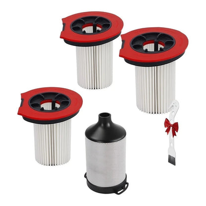 3X Replacement HEPA Filter Set for Bosch Unlimited 10/9 Vacuum