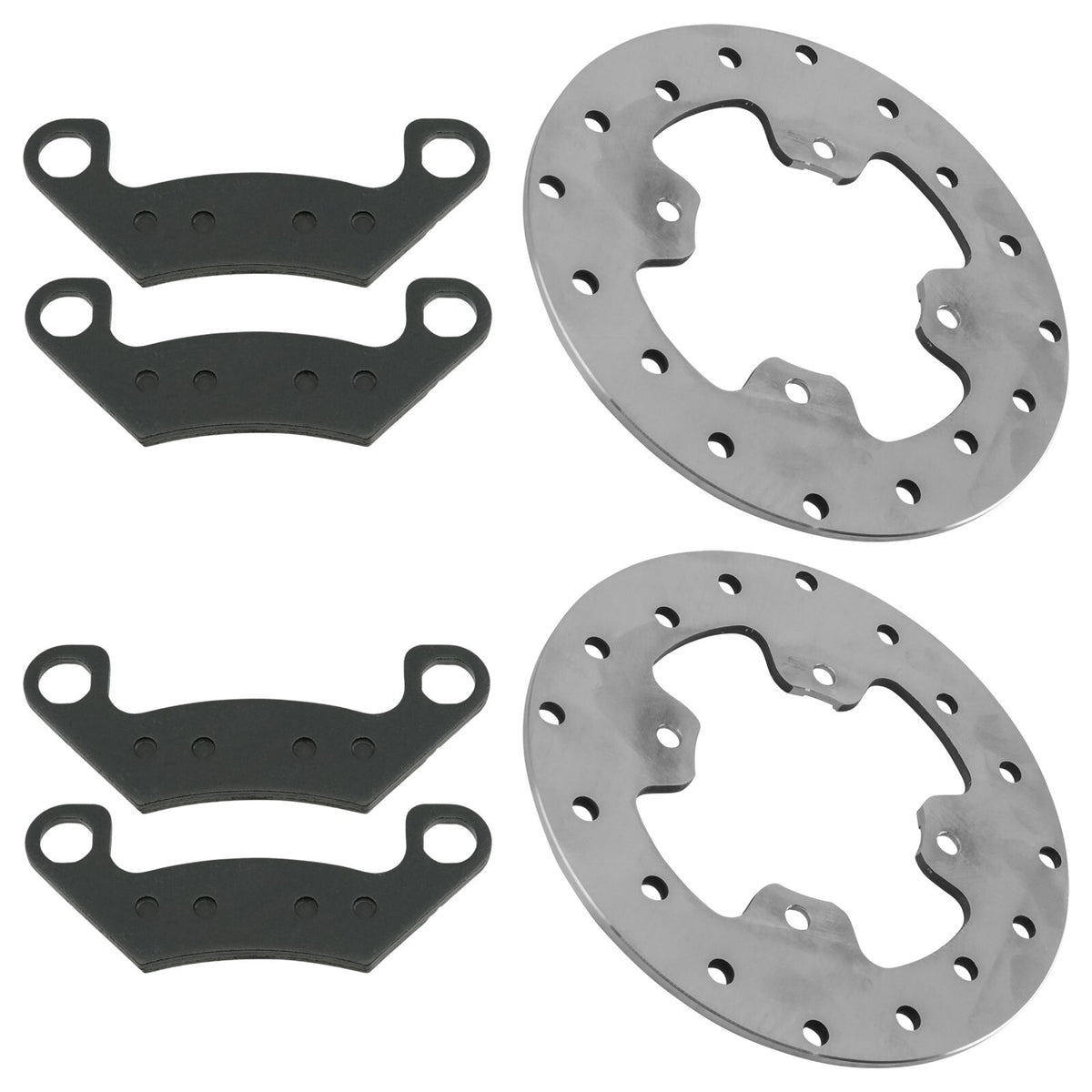 Rear Brake Pads Replacement With Disc Rotor for John Deere XUV560 S4 XUV590i S4 (2018–2020)