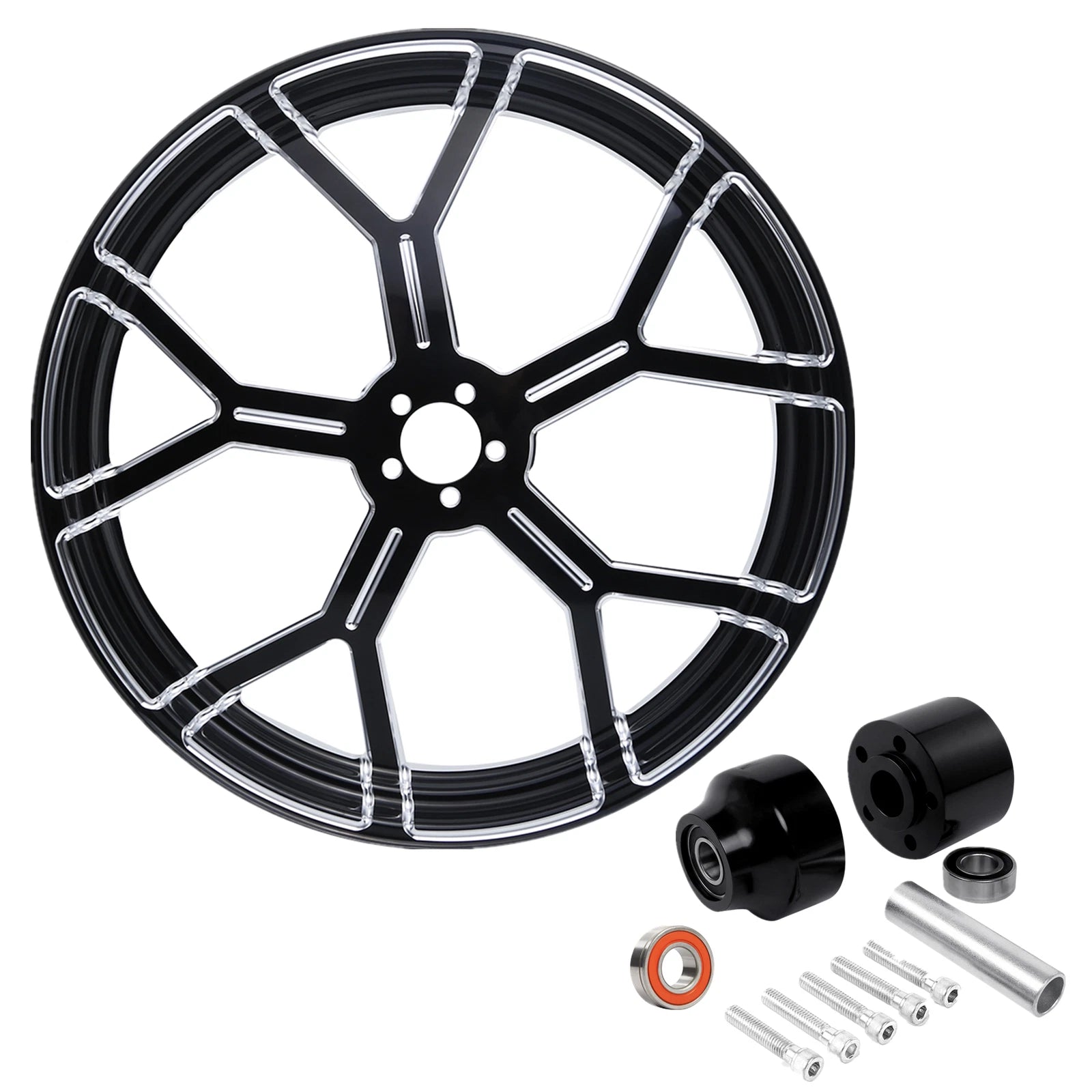 21" Front Wheel Rim for Harley Touring (2008–2023) Single Disc Hub