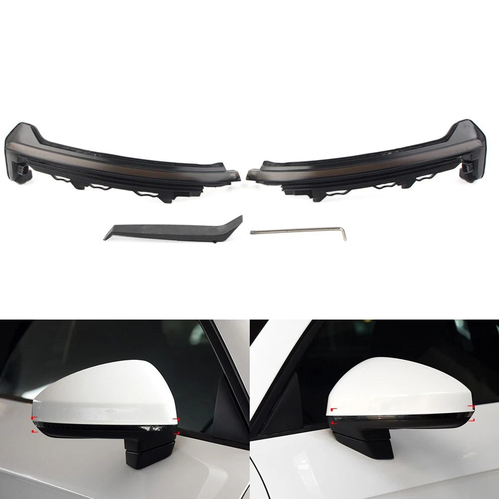 2X LED Side Mirror Dynamic Turn Signal Light for Audi TT TTS TTRS (2015–2020)