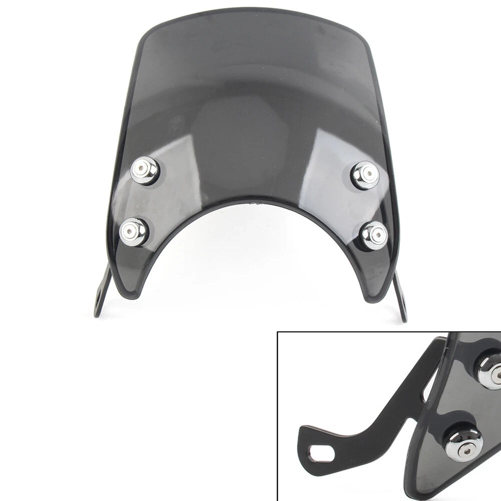 Windshield Wind Deflector for Universal 5-7 Inch Motor Gray