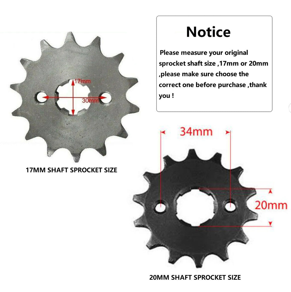 Front Engine Sprocket for PIT PRO Trail Dirt Quad ATV (420/428/520/530)