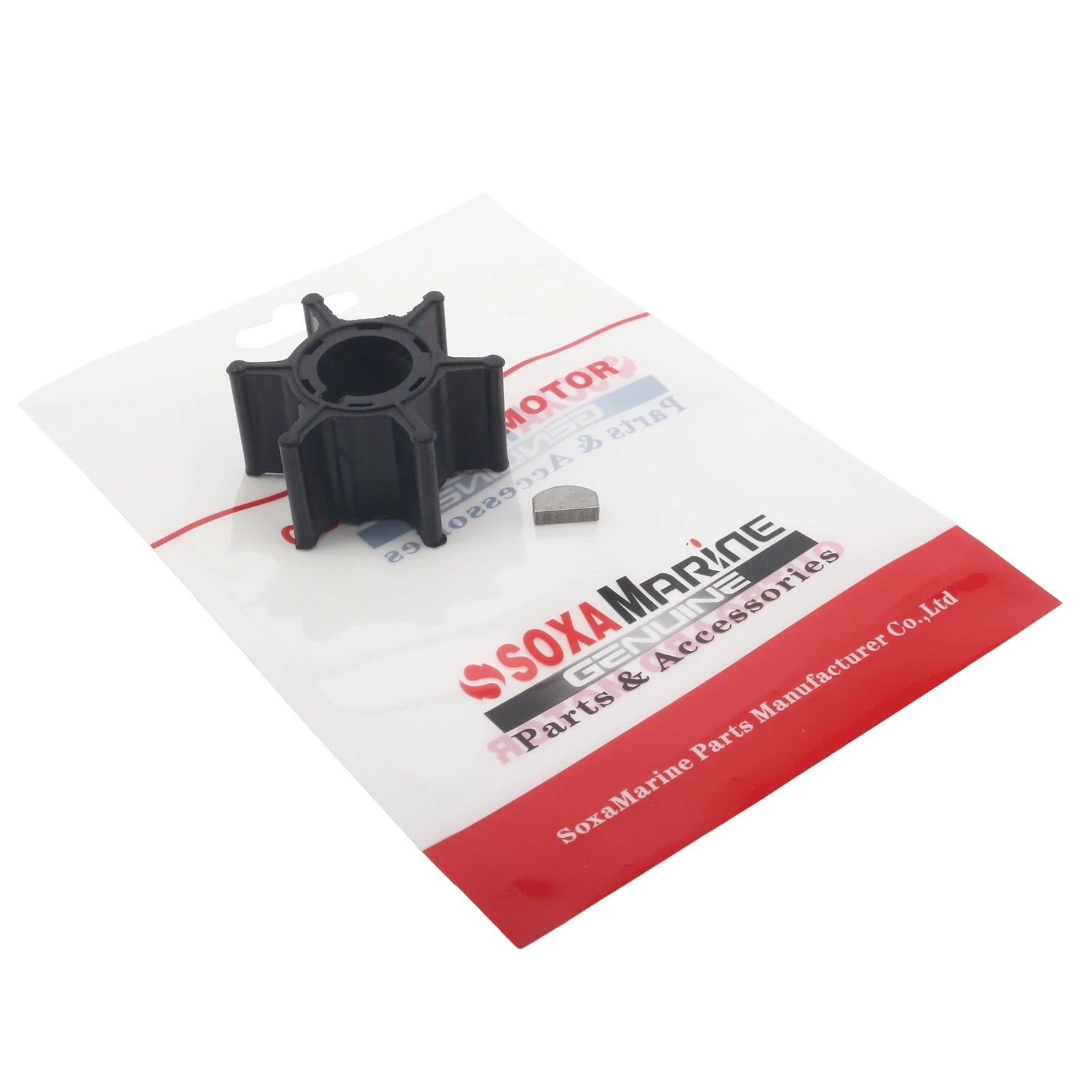 Water Pump Impeller & Key for Suzuki DT9.9 DT16 (2-Stroke 9.9-16HP) 17461-93501