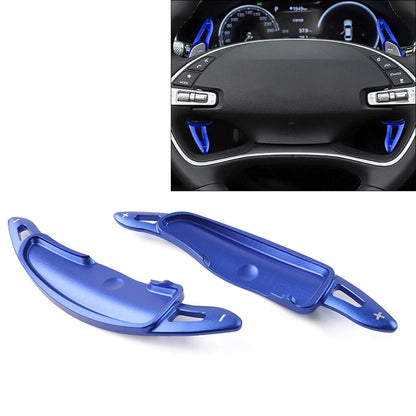 Blue Aluminum Paddle Shifter Extensions for Genesis GV70 (2022–2023)