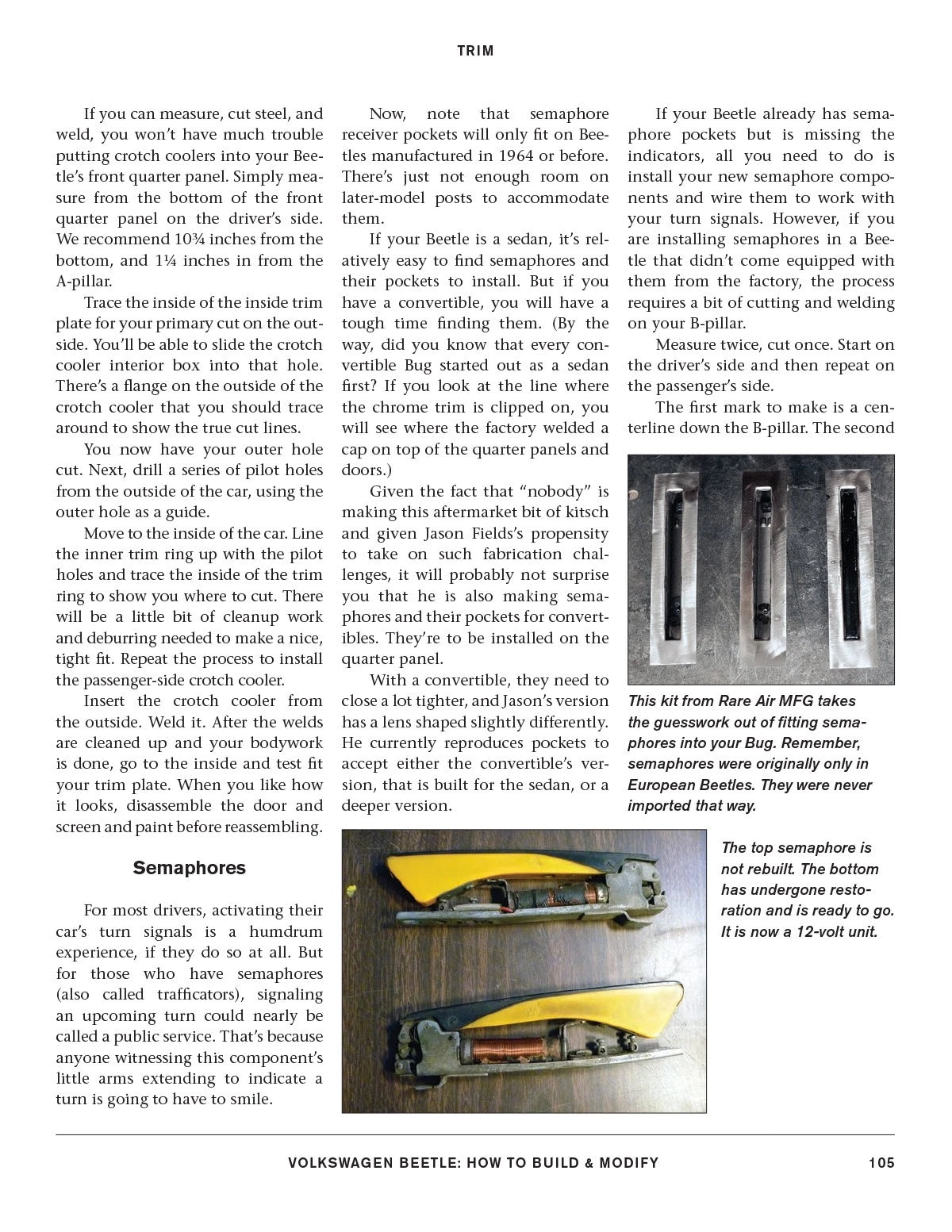 VW Beetle Suspension & Brakes Modification Guide Book (All Years)