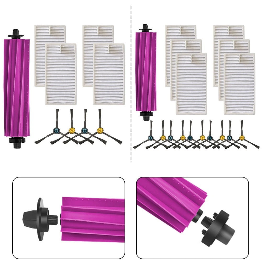 Main Brush and Side Brushes Filter Set for Eureka E20 Plus