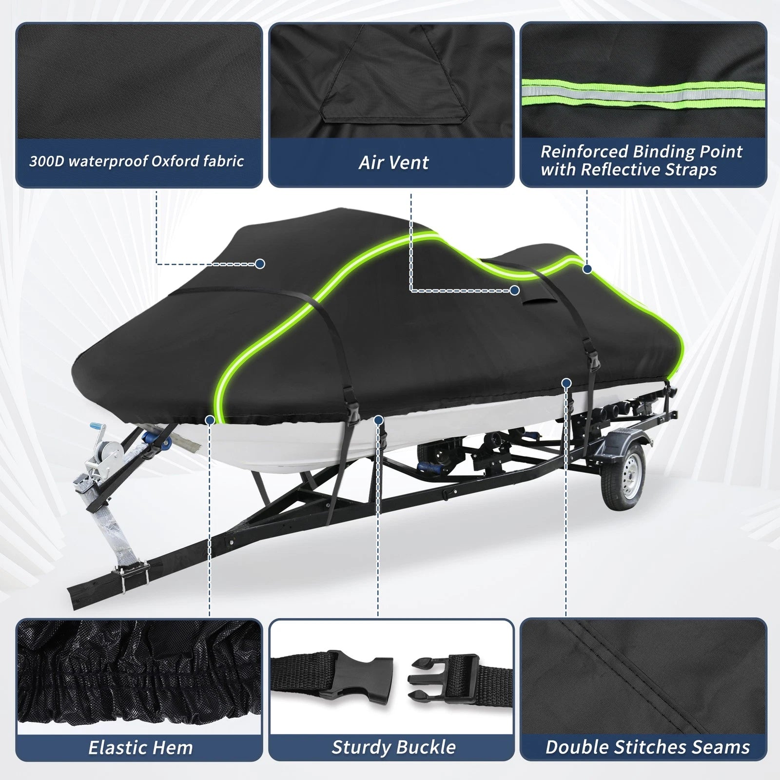 90" Jet Ski Cover for Seadoo, Kawasaki (Waterproof)
