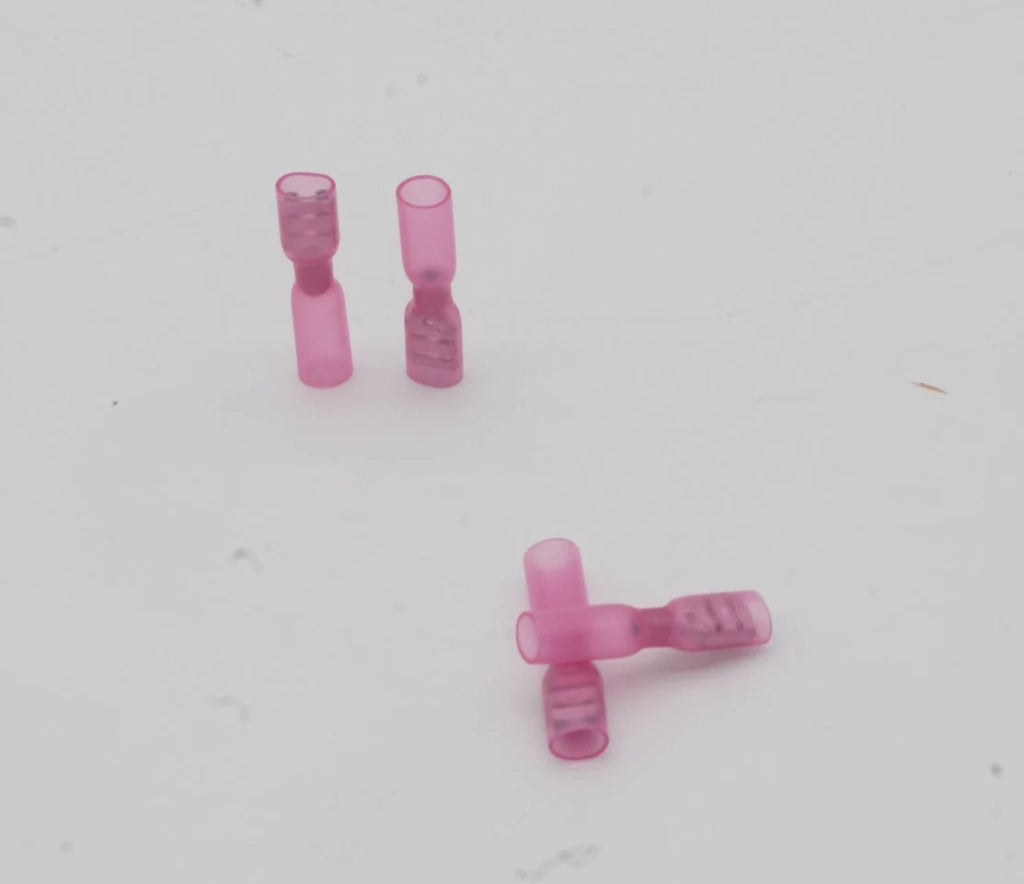 Set of 30 Marine HDPE Heat Shrink Push On Terminals 22-18 AWG