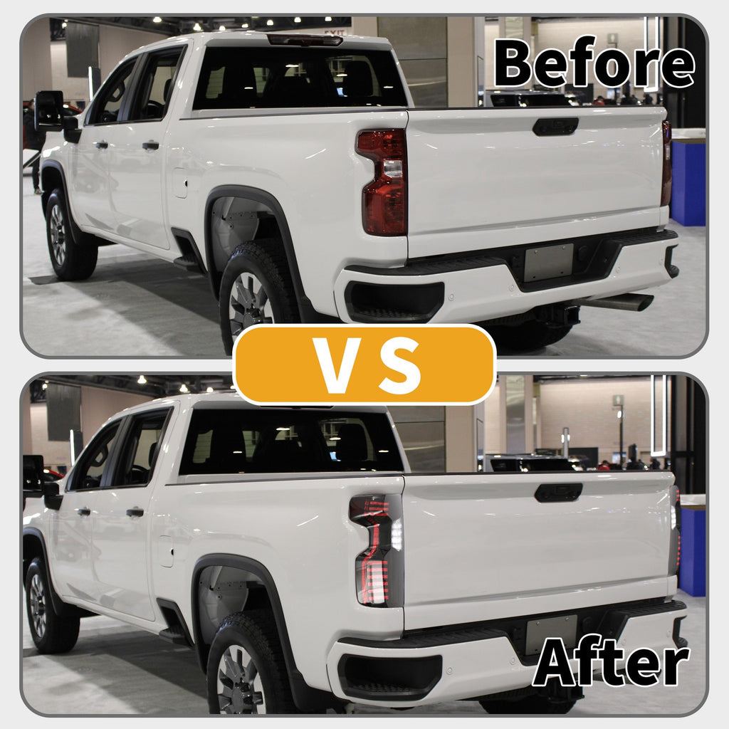 OLED Brake Tail Lights Assembly for Chevy Silverado 1500 2500HD 3500HD (2014–2018)