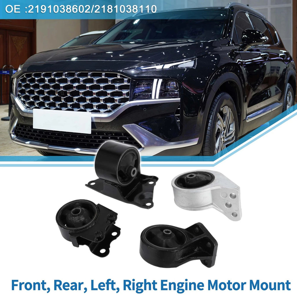 Engine Motor Trans Mount Set Replacement for Hyundai Sonata 2.4L (2002–2005)
