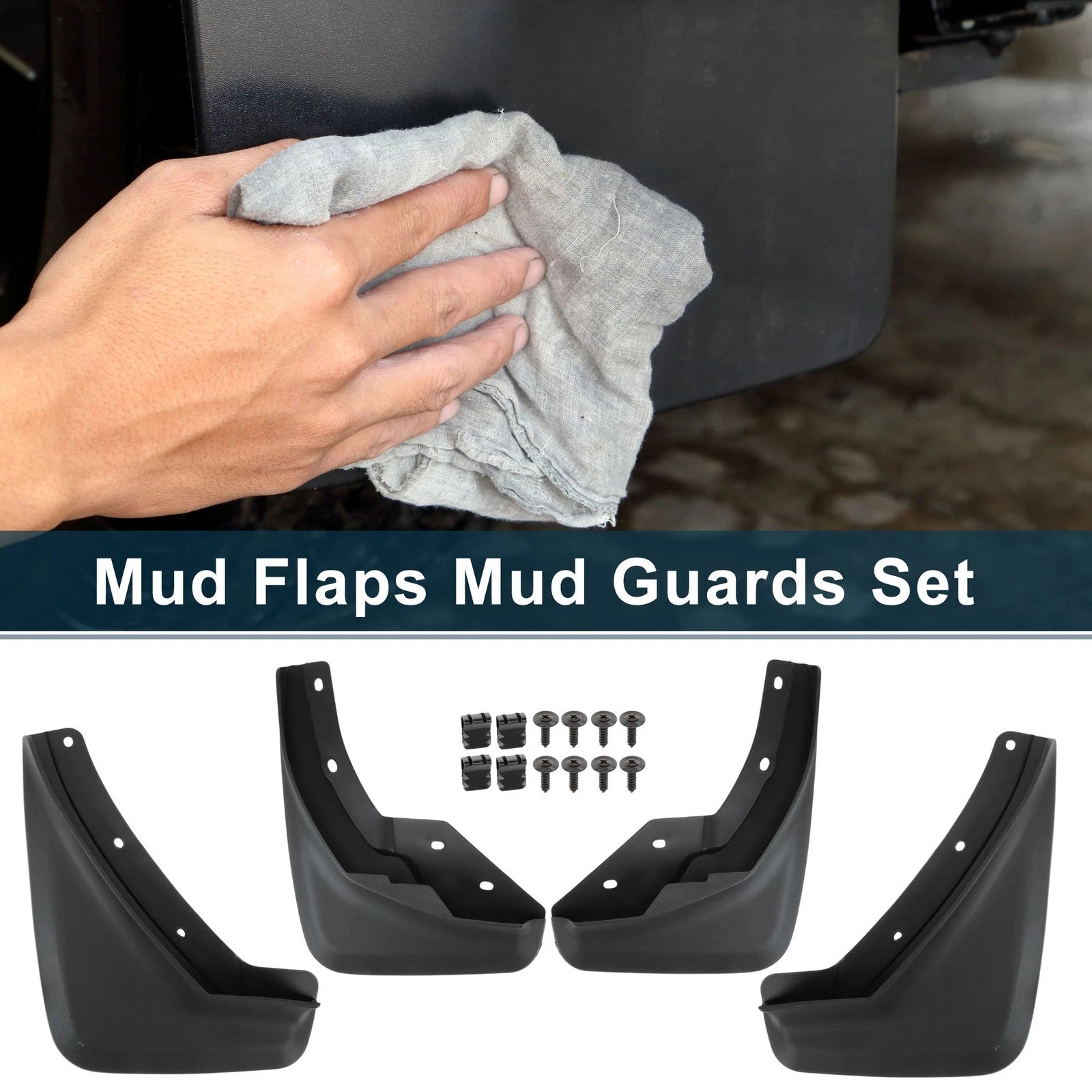 Mud Flaps Kit for Volvo XC40 (2018–2024) No-Drill Installation