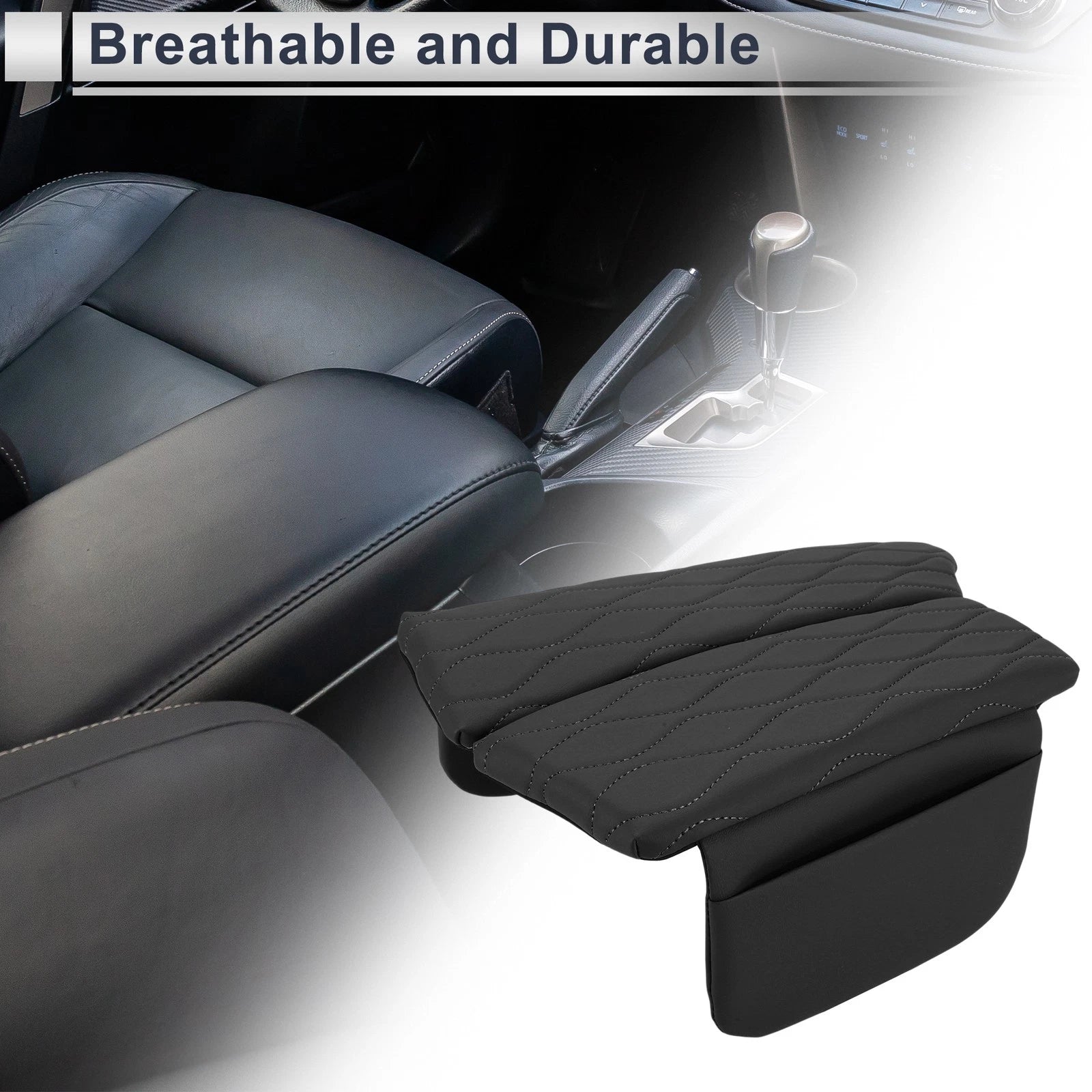 Car Center Console Cover with Storage Bag for BMW 5 Series (2011–2017)