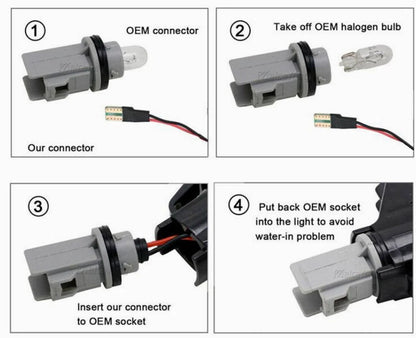2X LED Side Marker Light for Mitsubishi Outlander Lancer Eclipse Galant Pajero (2003–2023)