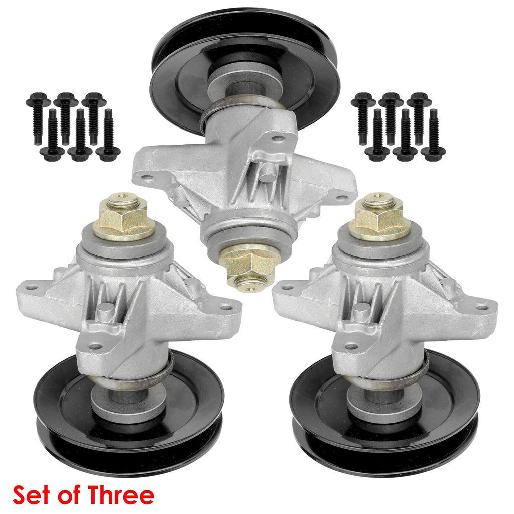 Spindle with Pulley Replacement for Cub Cadet LT1024 LT1050 SLT1554 (3x)